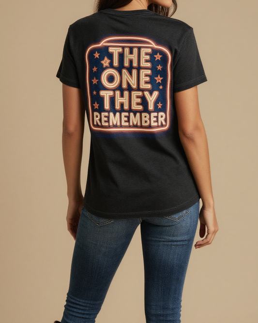 Monday Morning Talk Washed Tee – Back View – Jessie