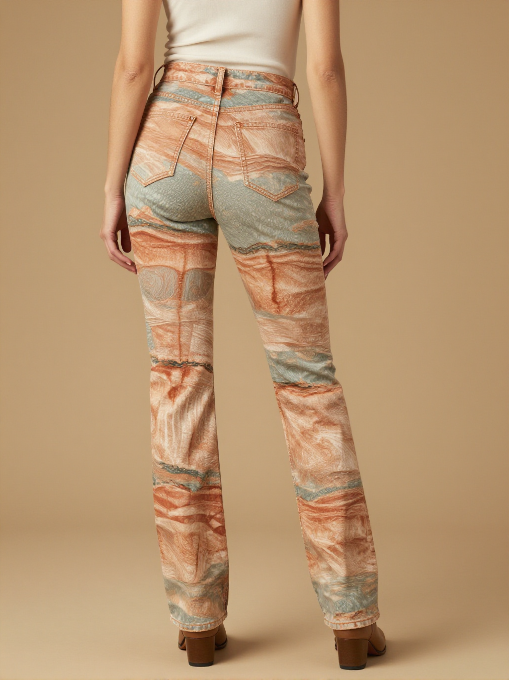 Canyon Walls Bootcut Jeans – Back View – Mara