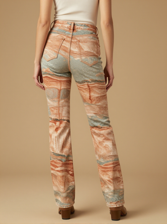 Canyon Walls Bootcut Jeans – Back View – Mara