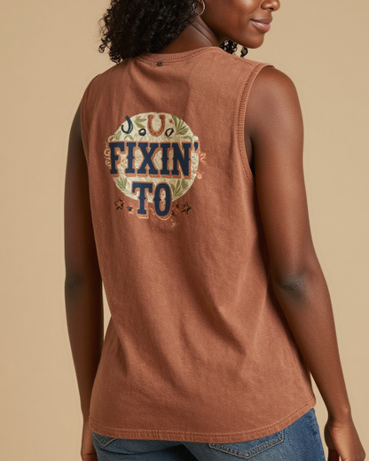 Fixin' To RB-TOP13 – Back View – Amara – Washed Brown