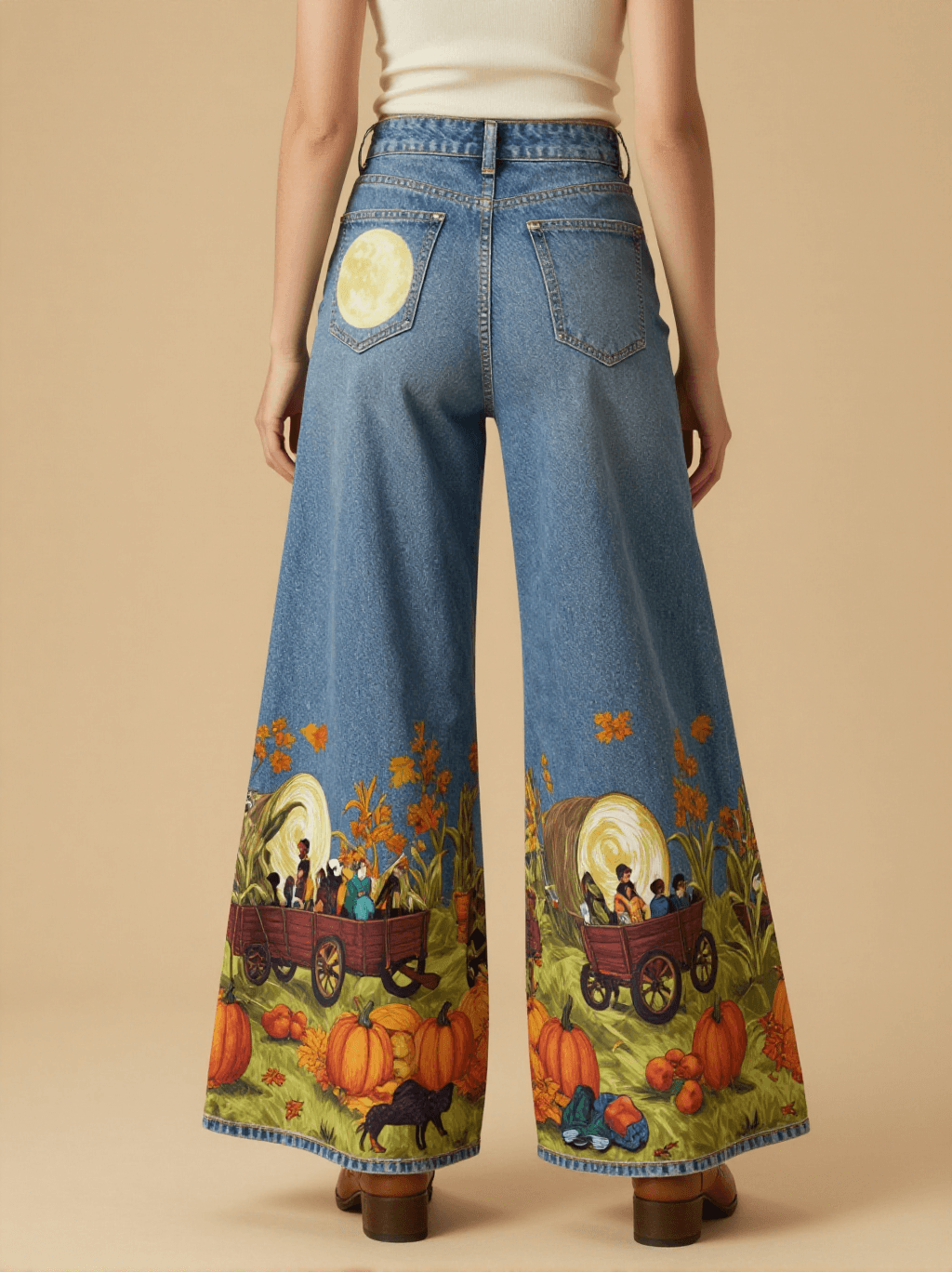 Harvest Moon Hayride RB-BOT05 – Back View – Riley – Blue Denim