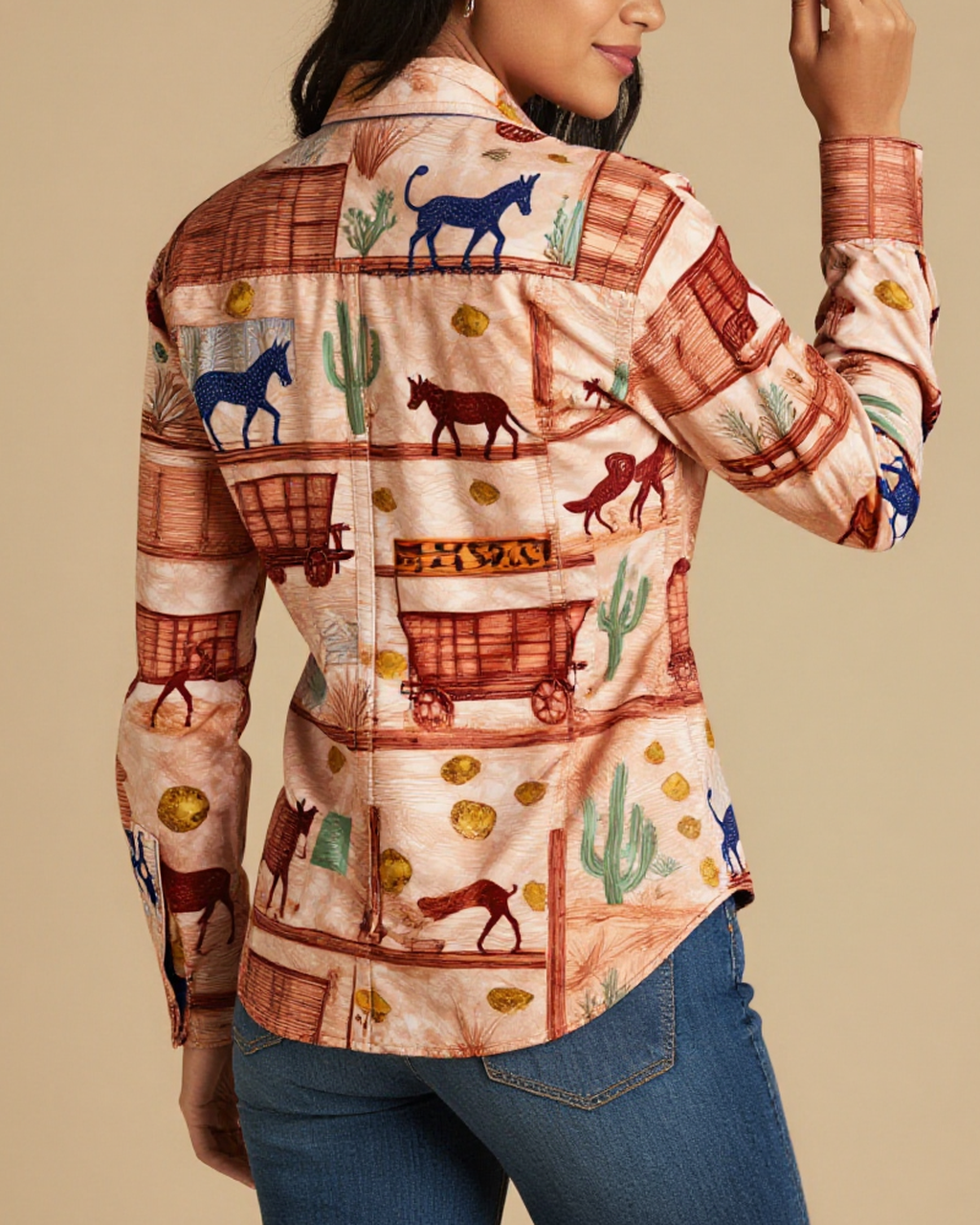 Oatman Burros RB-TOP12 – Back View – Mara