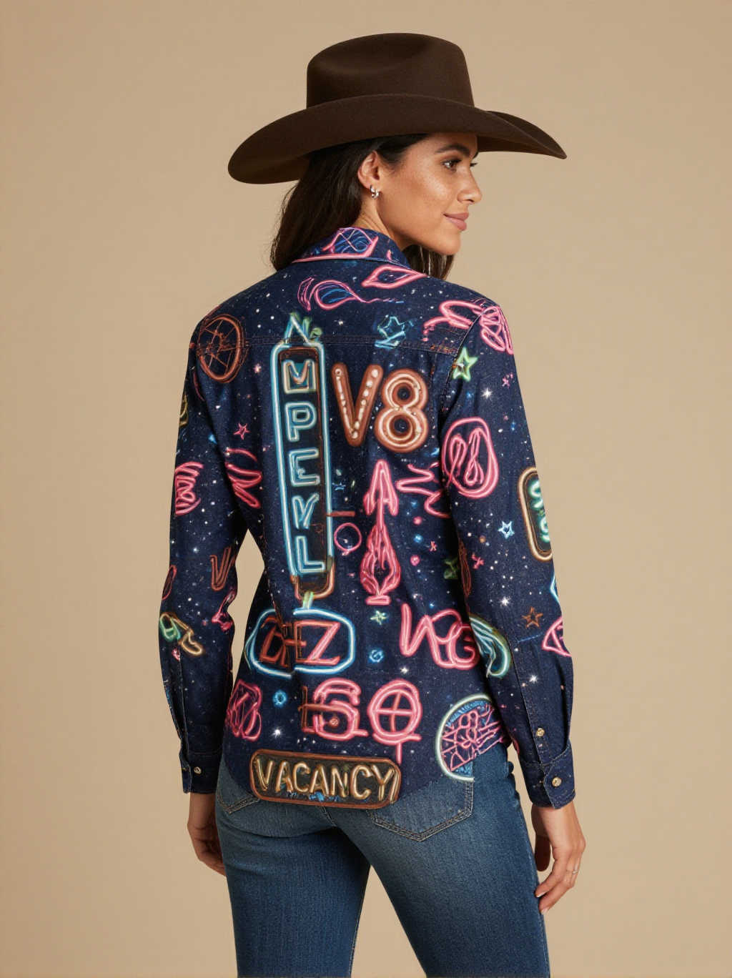 Neon Revival RB-TOP12 – Back View – Mara