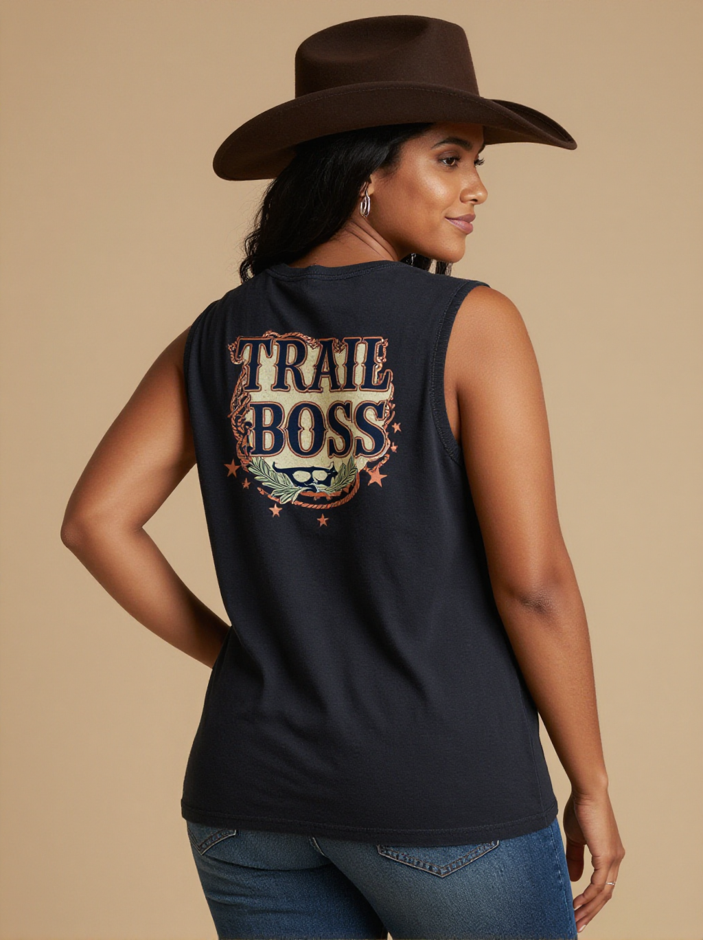 Trail Boss RB-TOP13 – Back View – Mara – washed-black