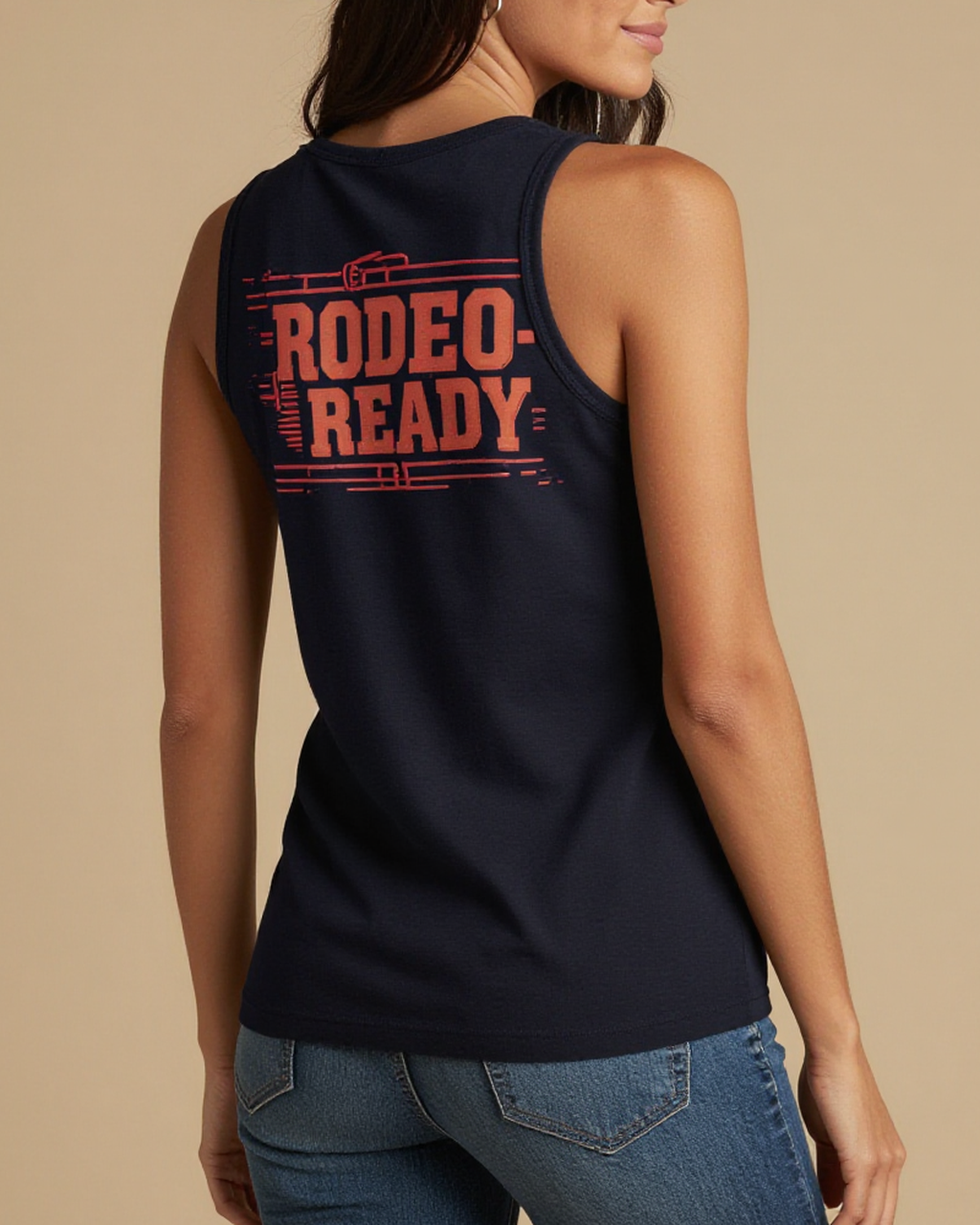 Rodeo Ready Tank Top – Back View – Jessie