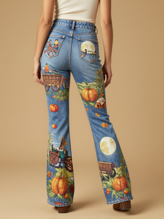 Harvest Moon Hayride RB-BOT04 – Back View – Jessie – Blue Denim
