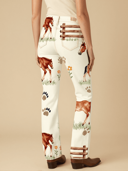 First Steps Bootcut Jeans – Back View – Dottie