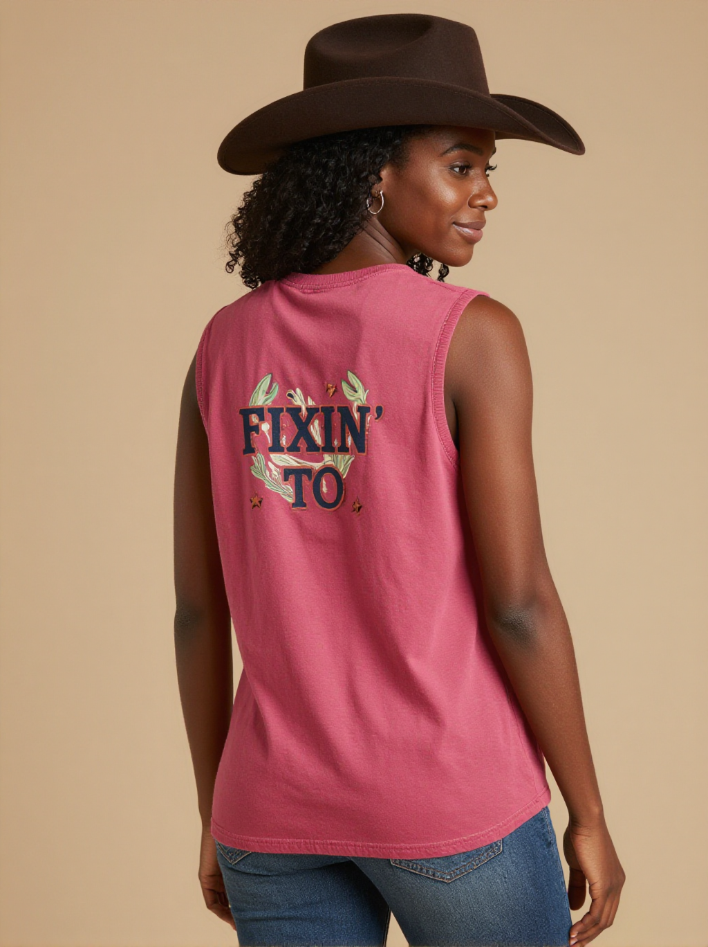 Fixin' To RB-TOP13 – Back View – Amara – Washed Rose