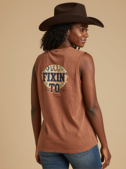 Fixin' To RB-TOP13 – Back View – Amara – Washed Brown