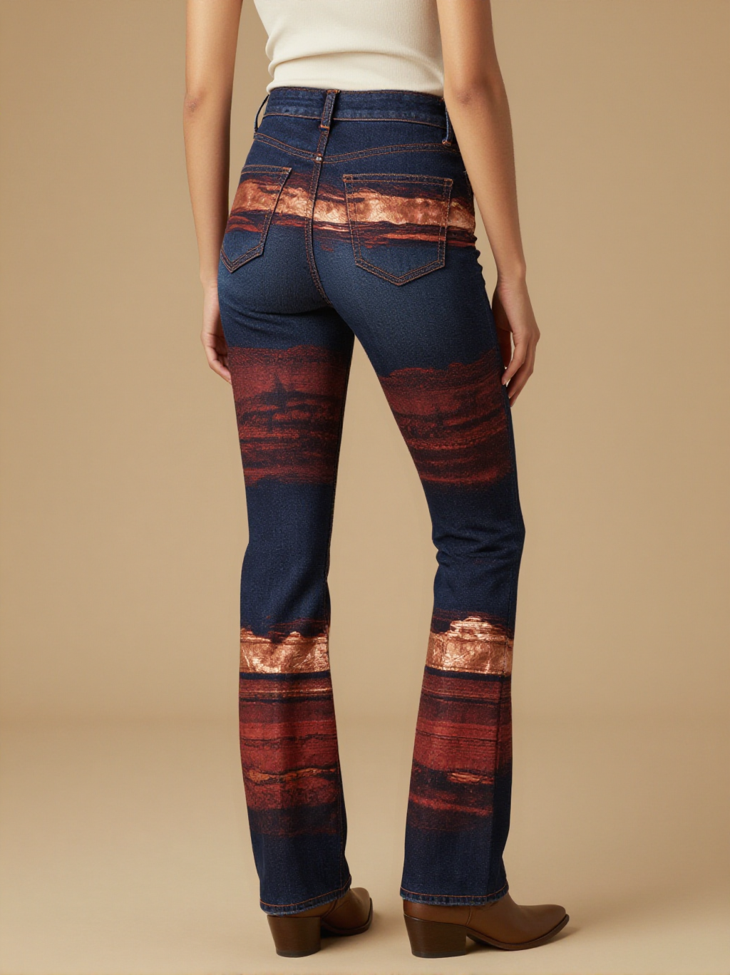 Red Rock Strata Bootcut Jeans – Back View – Riley
