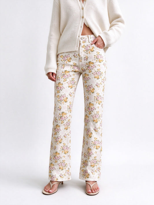 Prairie Rose Bloom 063 Bootcut Jeans