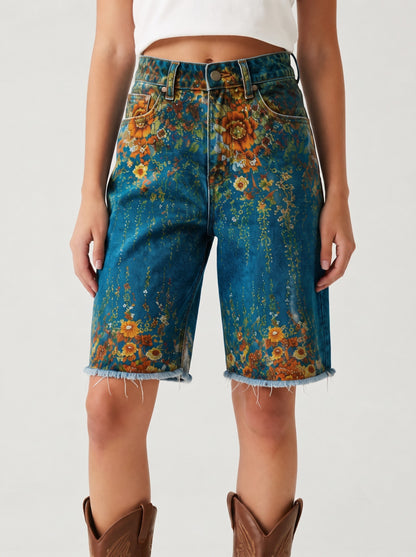 Desert Bloom Teal Floral RB-BOT08 – Front View – Riley – teal