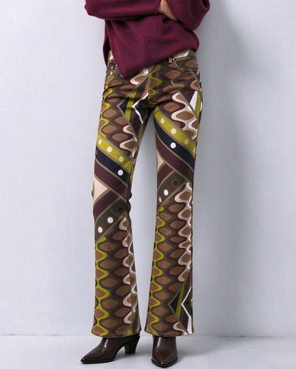 Mesa Sagebrush Zigzag Bootcut Jeans