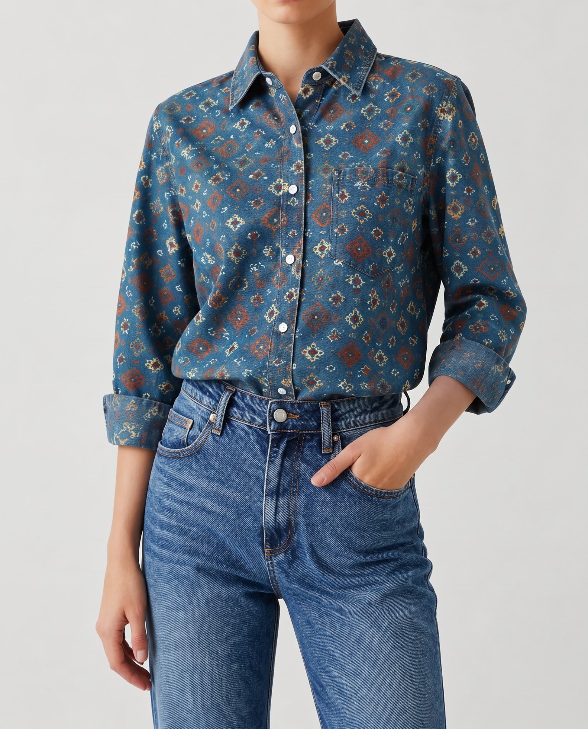 Desert Mirage RB-TOP16 – Front View – Riley – Denim
