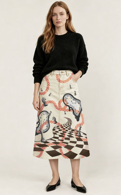 Rodeo Dream Ankle-Length Denim Skirt