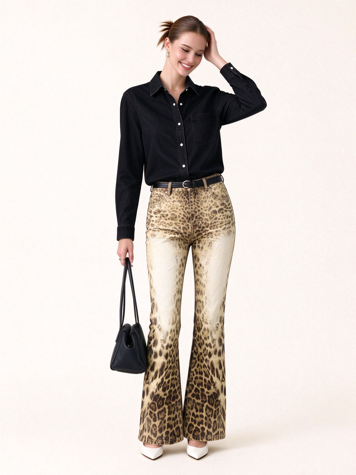 Outlaw Leopard Mesa Bootcut Jeans