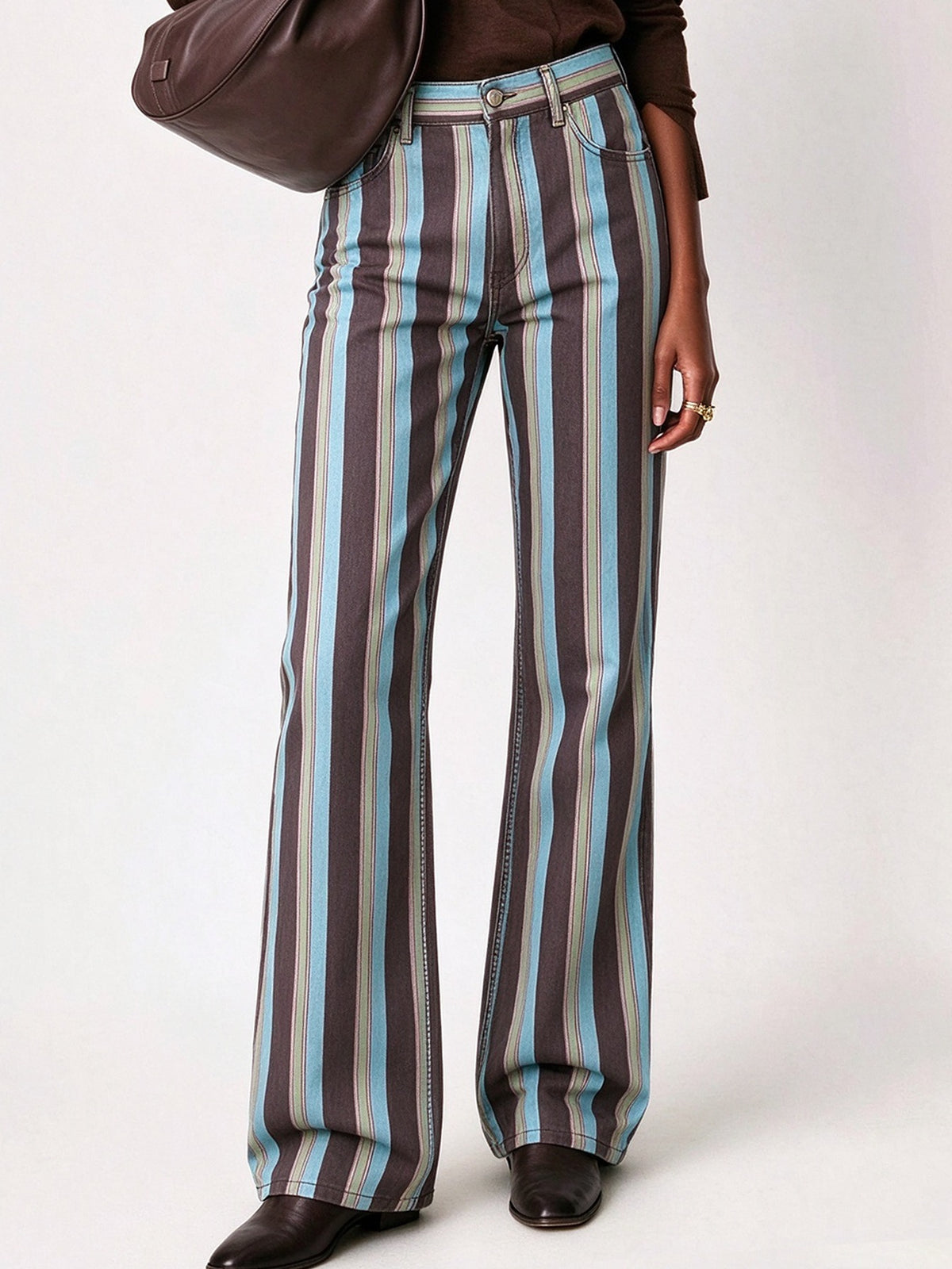 Santa Fe Stripe Bootcut Jeans