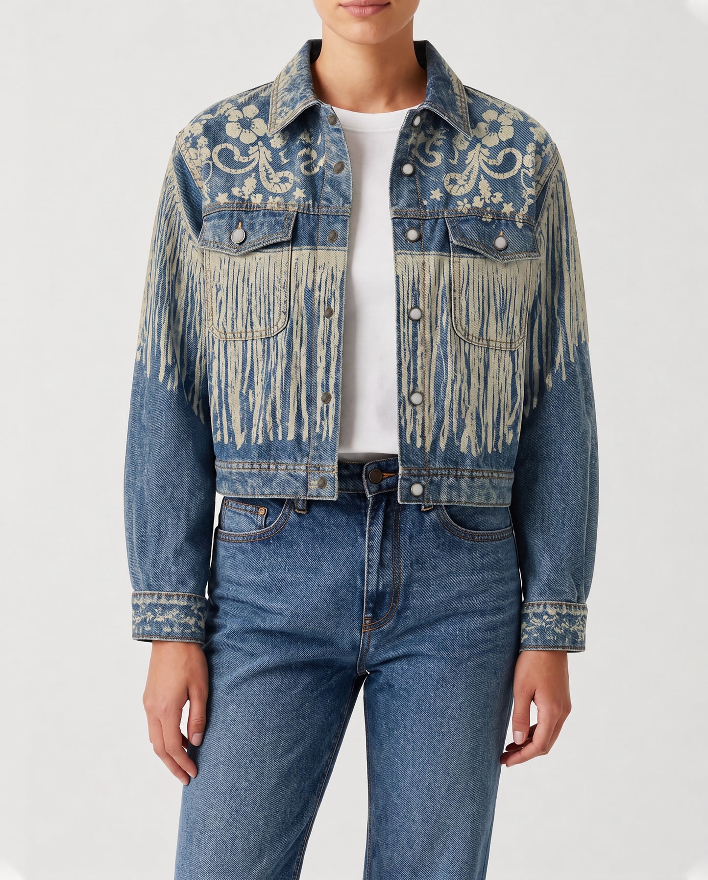 Desert Bloom RB-JKT01 – Front View – Riley – Indigo Blue