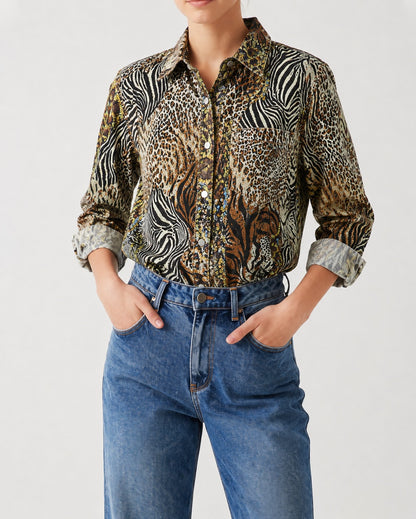 Sagebrush Mirage RB-TOP16 – Front View – Riley – brown, black, beige