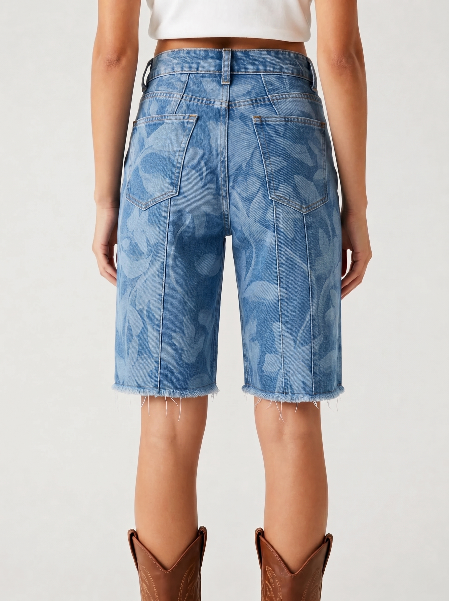 Blue Tie-Dye RB-BOT23 – Front View – Riley – Medium Blue