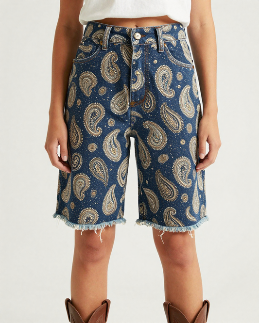 Microscopic Dot Paisley RB-BOT08 – Front View – Jessie – Midnight Blue / White