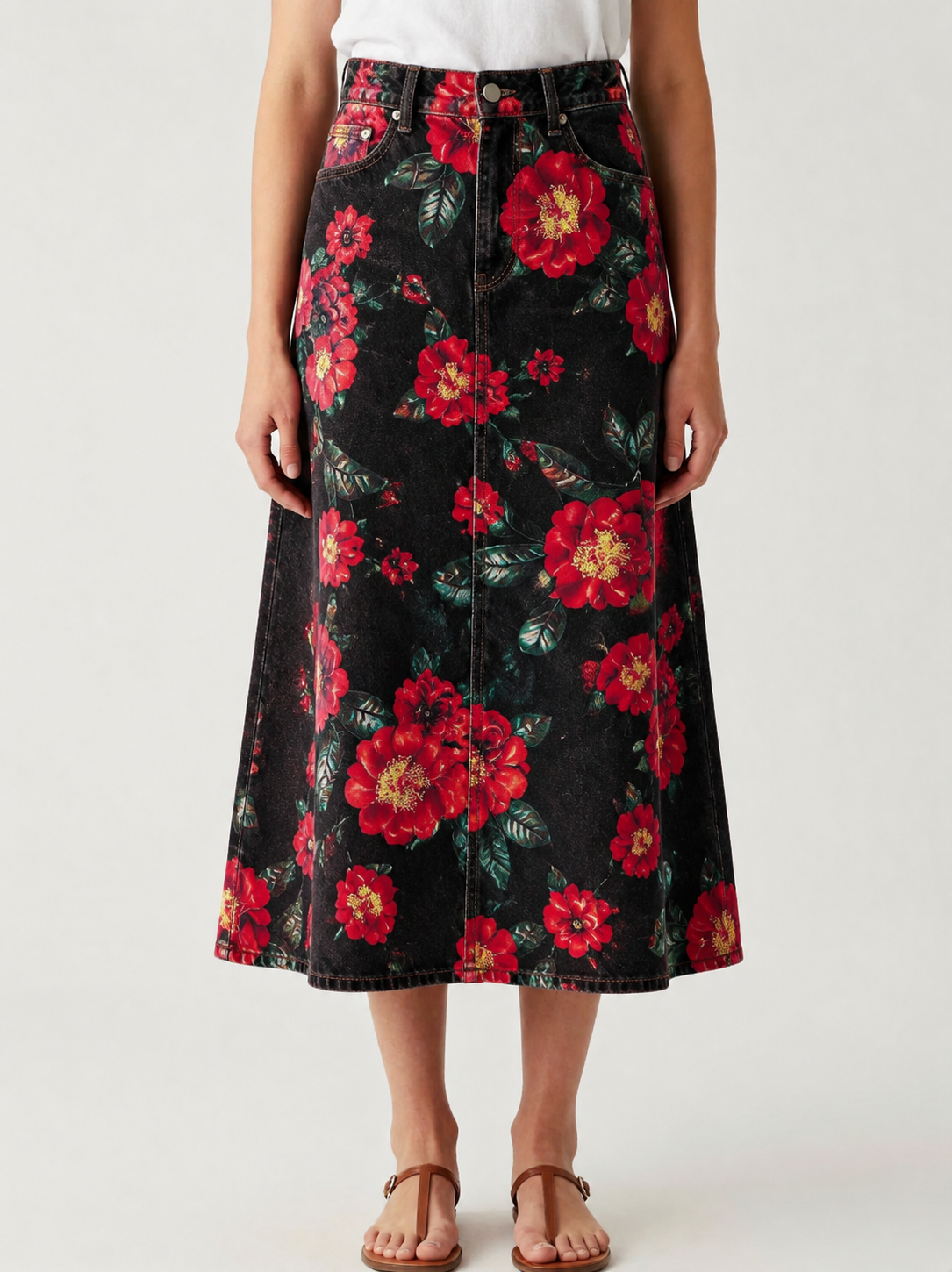 Rustic Rose RB-SKT10 – Front View – Jessie – black, red