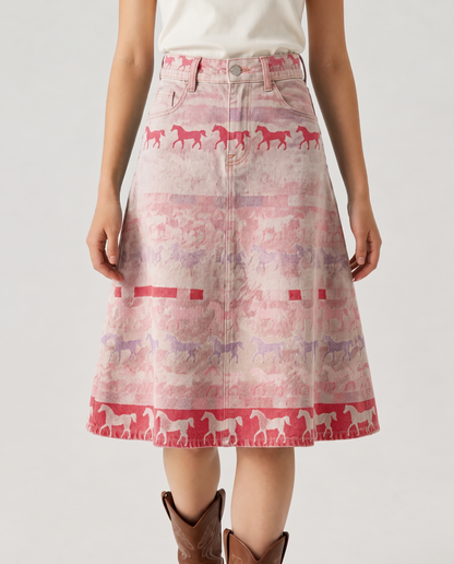 Prairie Pony RB-SKT03 – Front View – Riley – Pink Wash