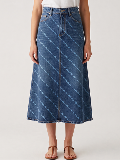 Rancher's Ripple RB-SKT10 – Front View – Jessie – Indigo