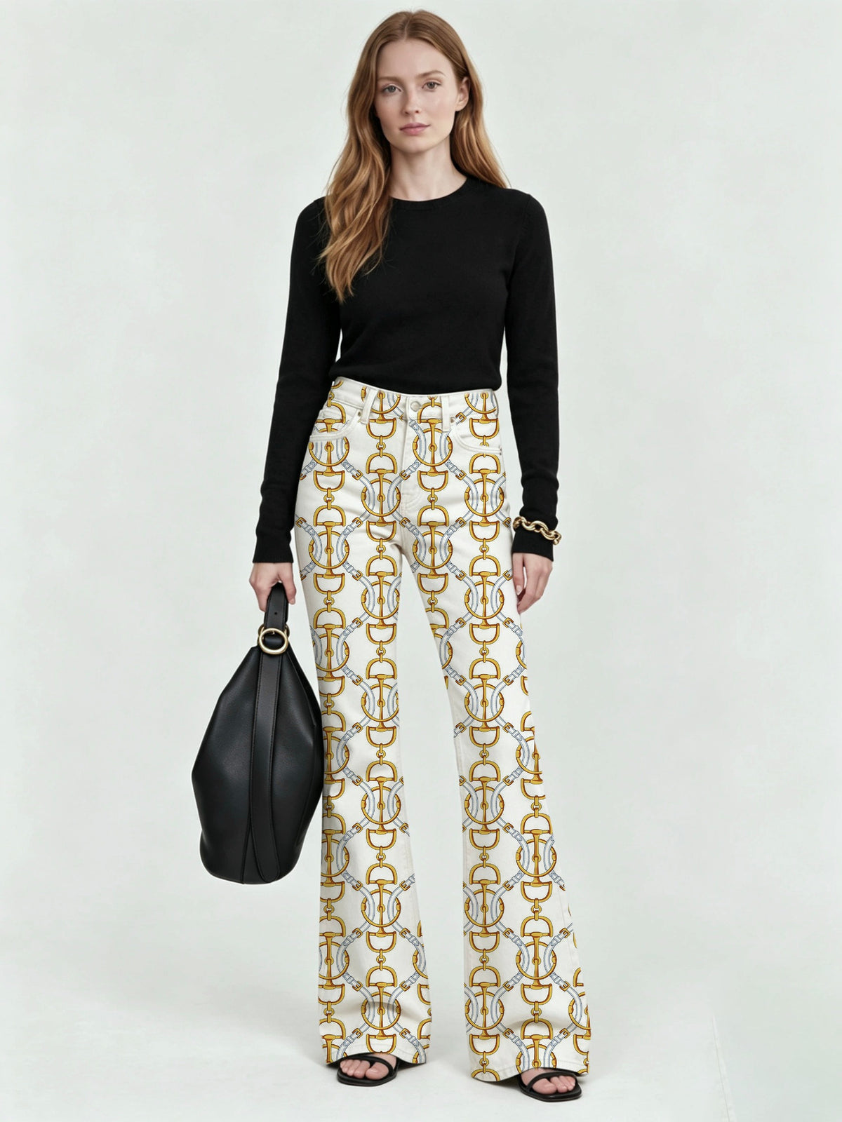 Rodeo Chain Link Flare Jeans
