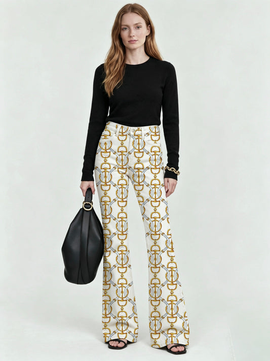 Rodeo Chain Link Flare Jeans