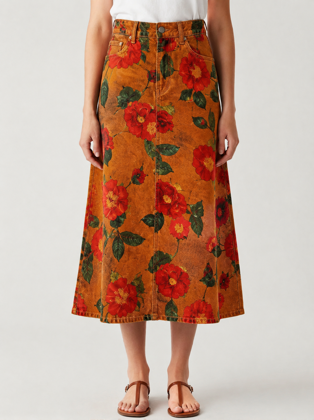 Cactus Rose RB-SKT10 – Front View – Jessie – rust