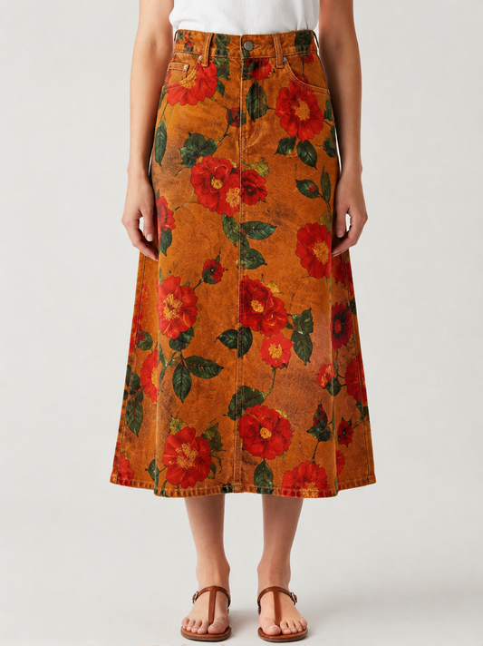Cactus Rose RB-SKT10 – Front View – Jessie – rust