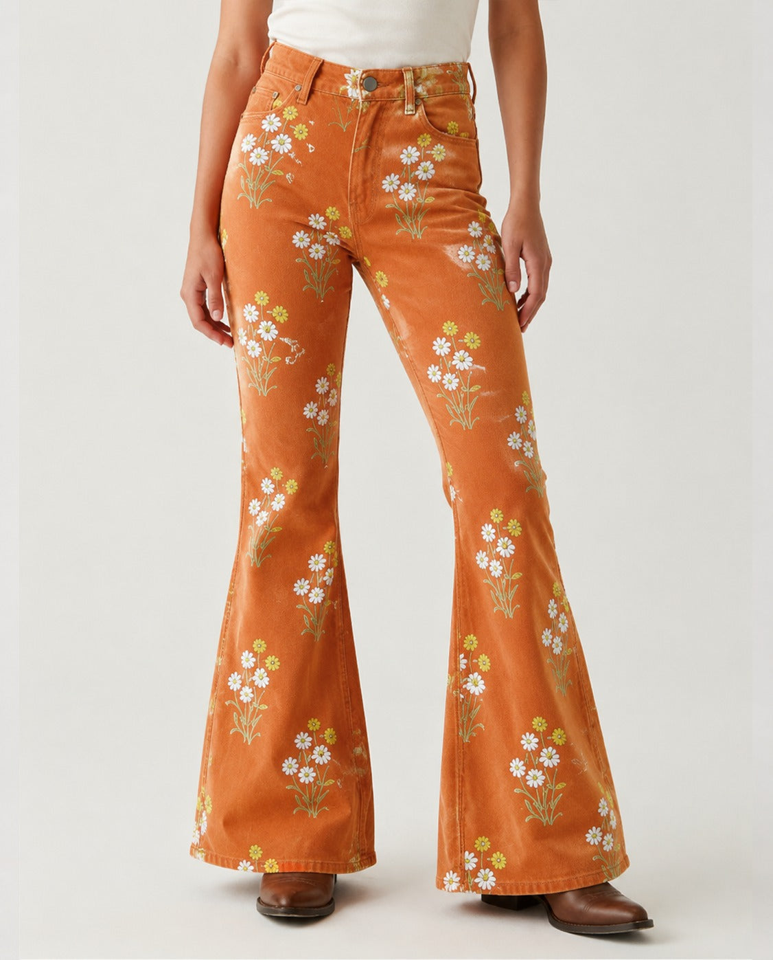 Sunset Prairie Bloom RB-BOT04 – Front View – Riley – Denim