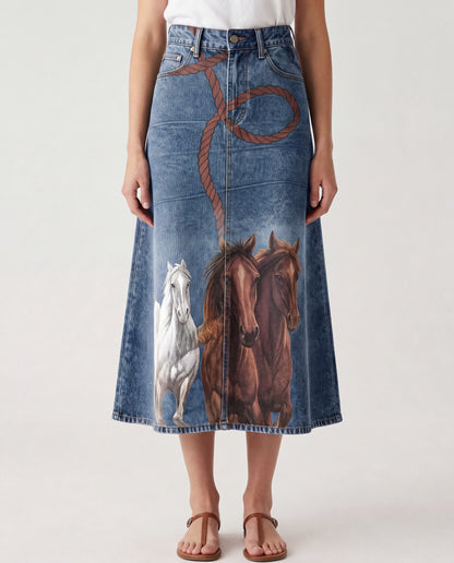 Prairie Roan RB-SKT10 – Front View – Riley – Denim Blue