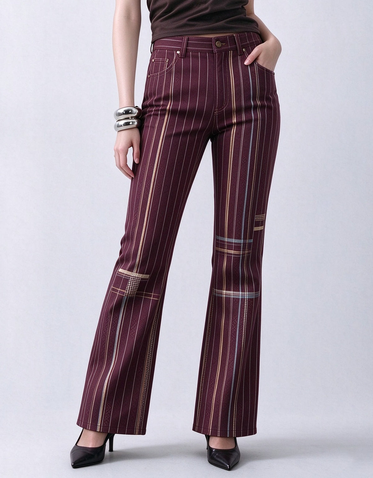 Saloon Rail Stripe Bootcut Jeans