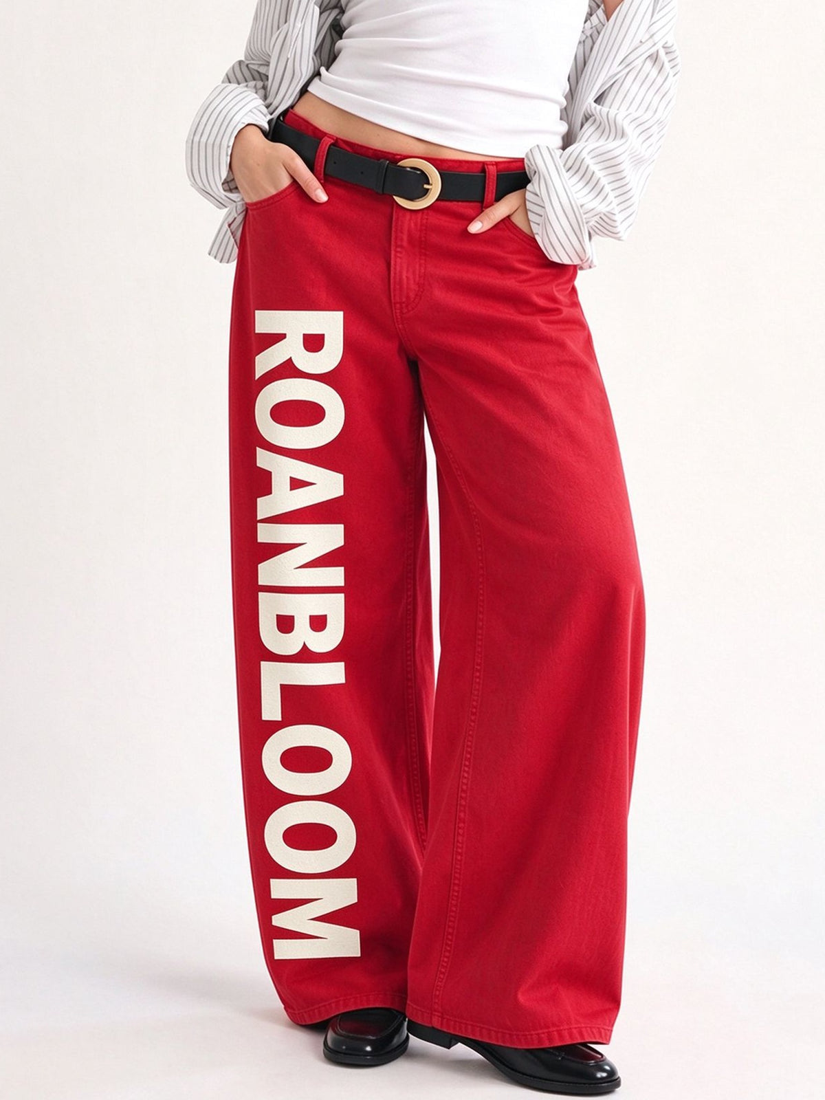 Aztec Sunset Weave Wide-Leg Jeans