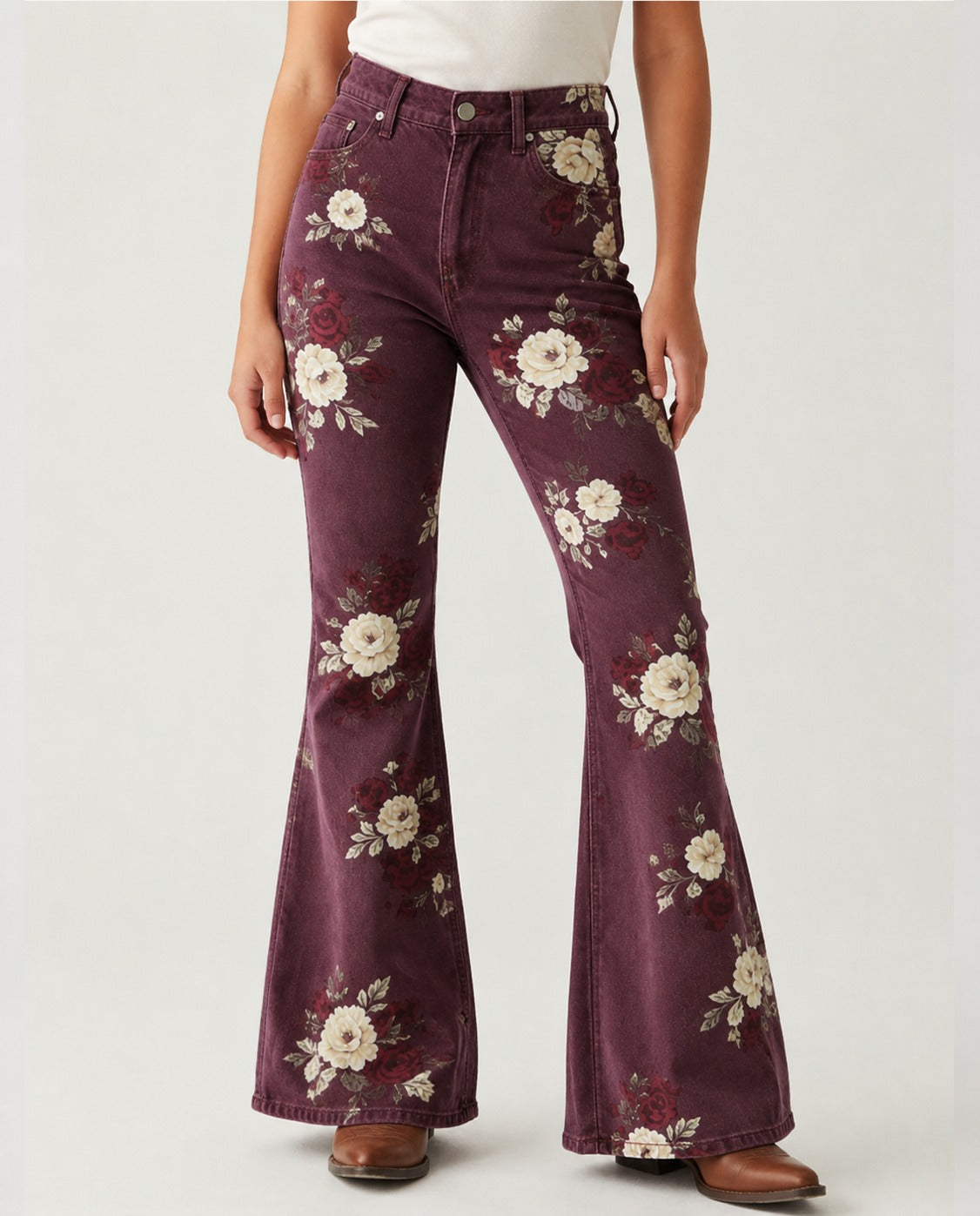 Prairie Bloom RB-BOT04 – Front View – Riley – Denim
