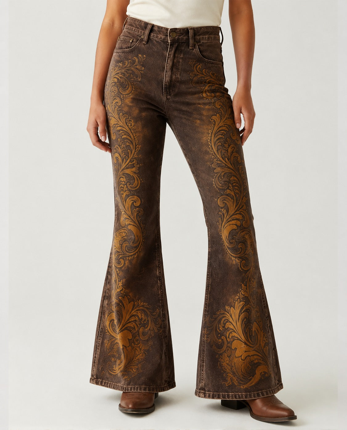 Cactus Bloom RB-BOT04 – Front View – Riley – Denim