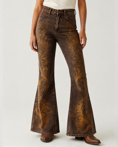Cactus Bloom RB-BOT04 – Front View – Riley – Denim