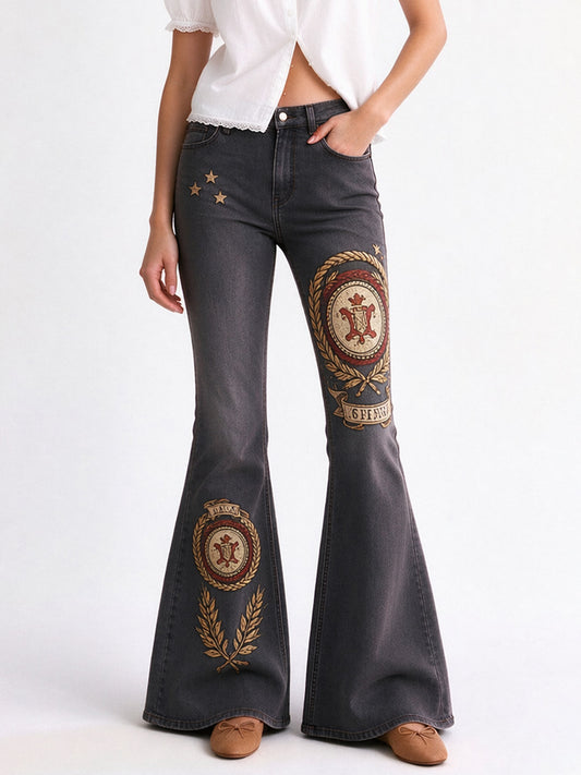 Outlaw Honor Crest Flare Jeans