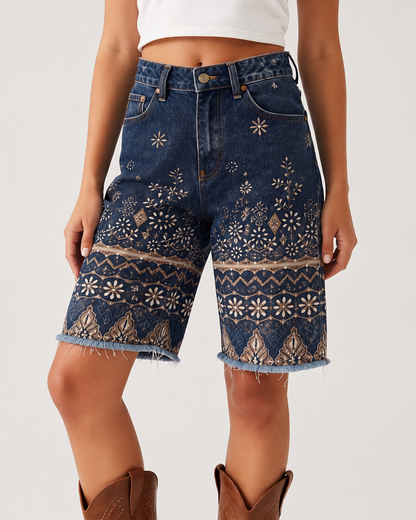 Desert Bloom Dark RB-BOT08 – Front View – Riley – Dark Indigo