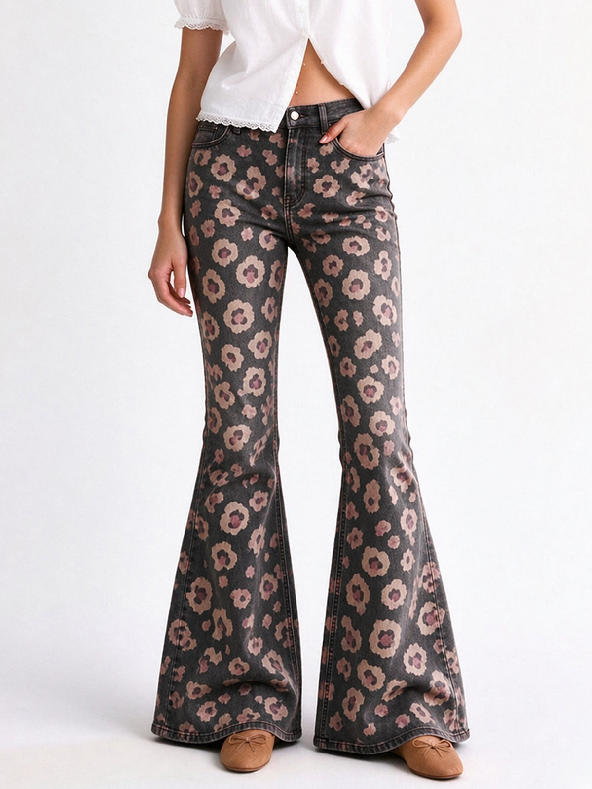 Prairie Rose Bloom 067 Flare Jeans