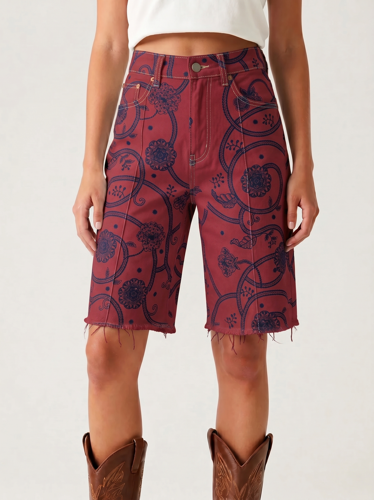 Indigo Wash RB-BOT23 – Front View – Riley – Medium Blue