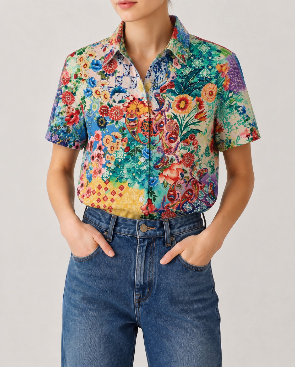 Cactus Garden RB-TOP15 – Front View – Riley – multicolor