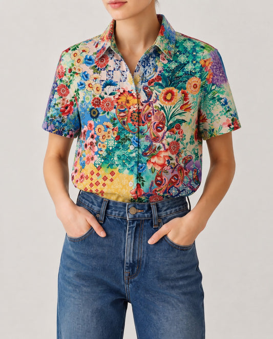 Cactus Garden RB-TOP15 – Front View – Riley – multicolor
