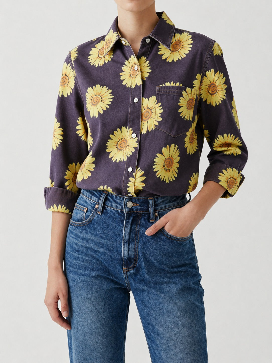 Sunset Prairie Navy RB-TOP16 – Front View – Riley – navy