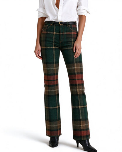 Prairie Tartan Bootcut Jeans