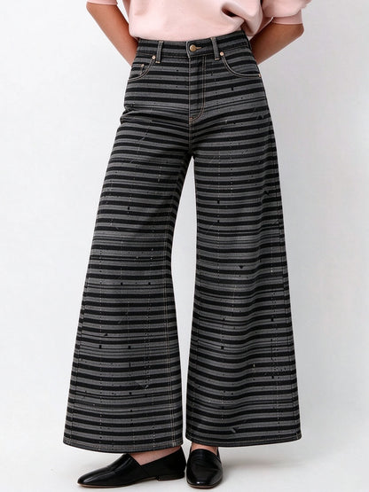 Midnight Trail Wide-Leg Jeans