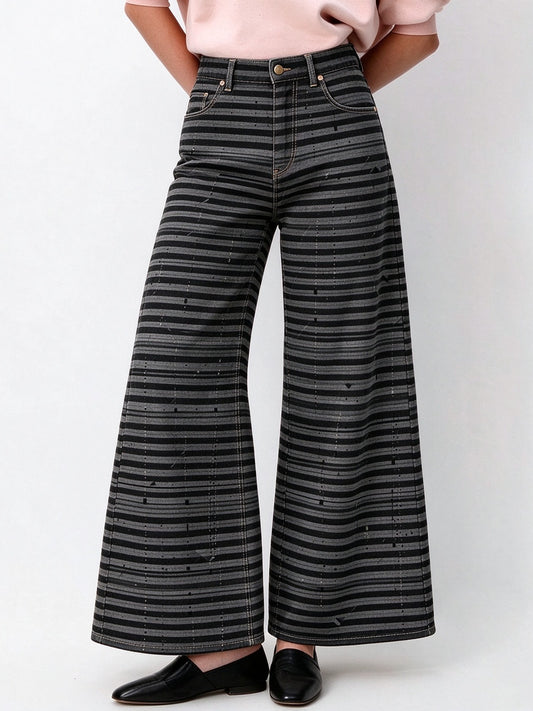 Midnight Trail Wide-Leg Jeans
