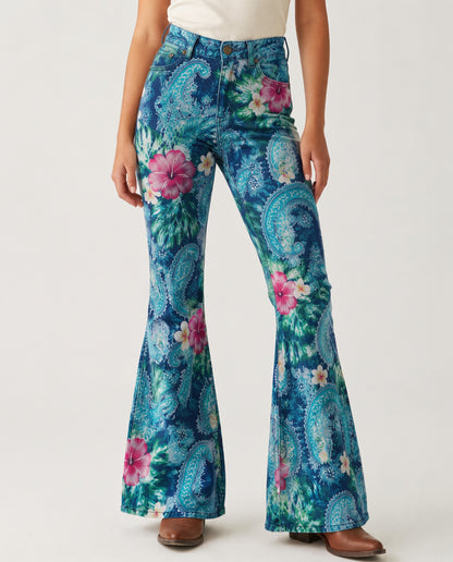Cactus Bloom RB-BOT04 – Front View – Riley – teal, blue